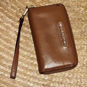 Michael Kors Leather Wristlet